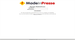 Desktop Screenshot of manager.madeinpresse.fr