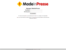 Tablet Screenshot of manager.madeinpresse.fr